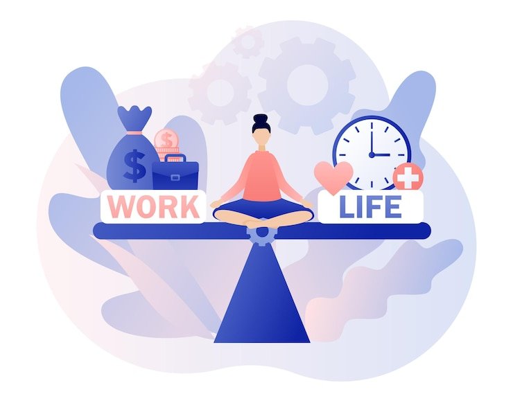 work-life-balance-woman-sitting-lotus